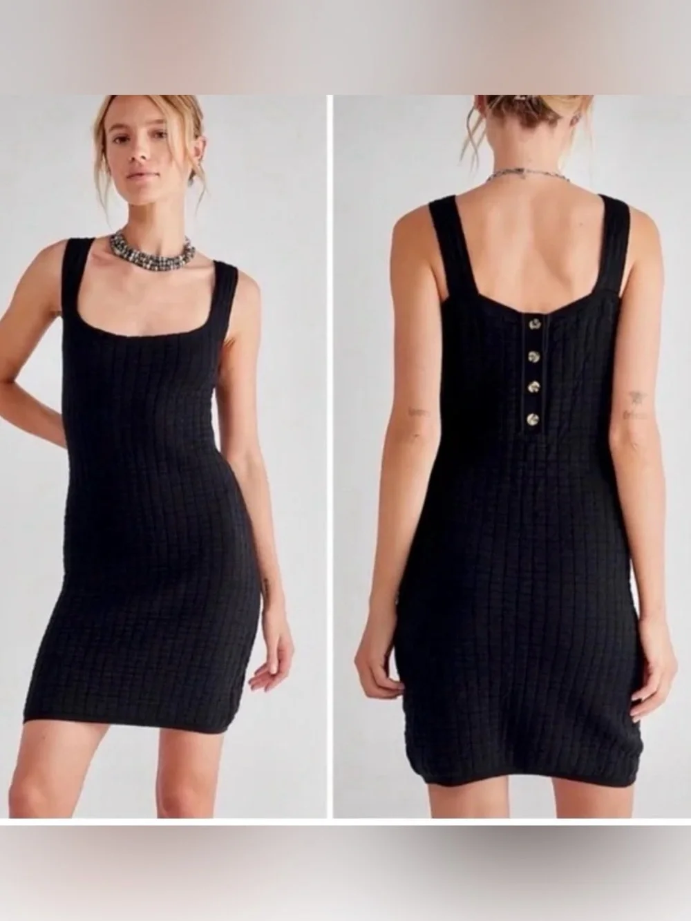 Free People FP Beach Women's Short And Sweet Mini Dress in Black